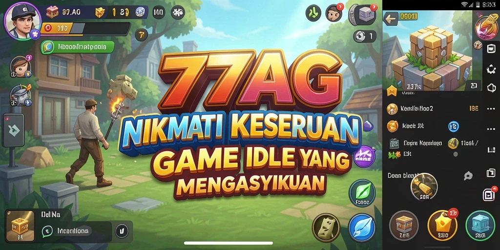 Screenshot utama 77AG menampilkan gameplay yang mudah dan menenangkan.