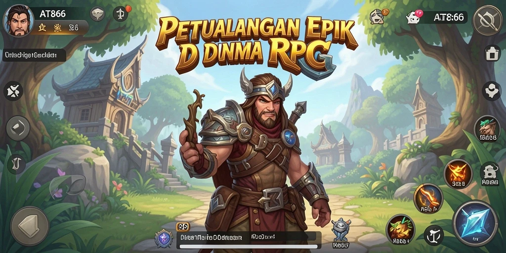 Tampilan utama gameplay AT866 yang mempesona dan penuh aksi.