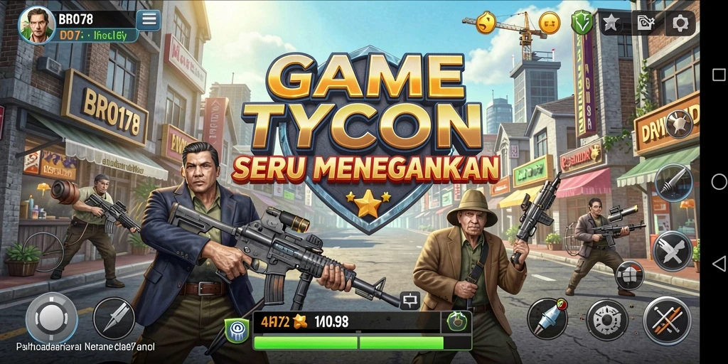 Gameplay seru dengan berbagai pilihan bisnis dalam BRO178.