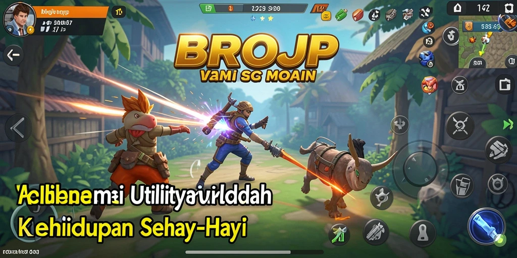 Tampilan antarmuka BROJP yang sederhana dan informatif.