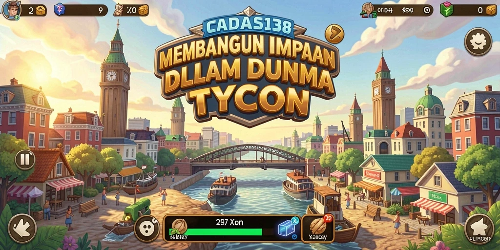 Tampilan gameplay menarik dari CADAS138 dengan elemen Tycoon.