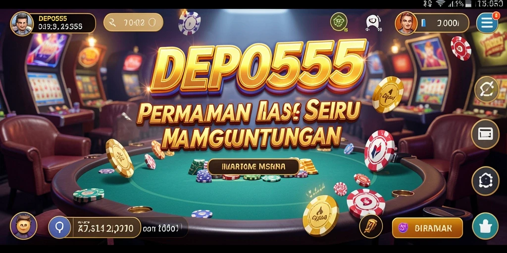 Tampilan menarik dari game Kasino DEPO555 dengan berbagai pilihan permainan.