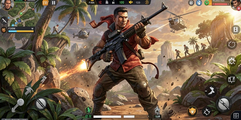Tampilkan aksi mendebarkan dalam gameplay F200M.