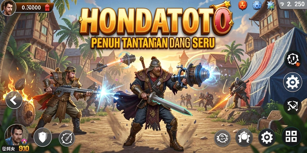 Tampilan gameplay HONDATOTO yang penuh aksi dan petualangan.