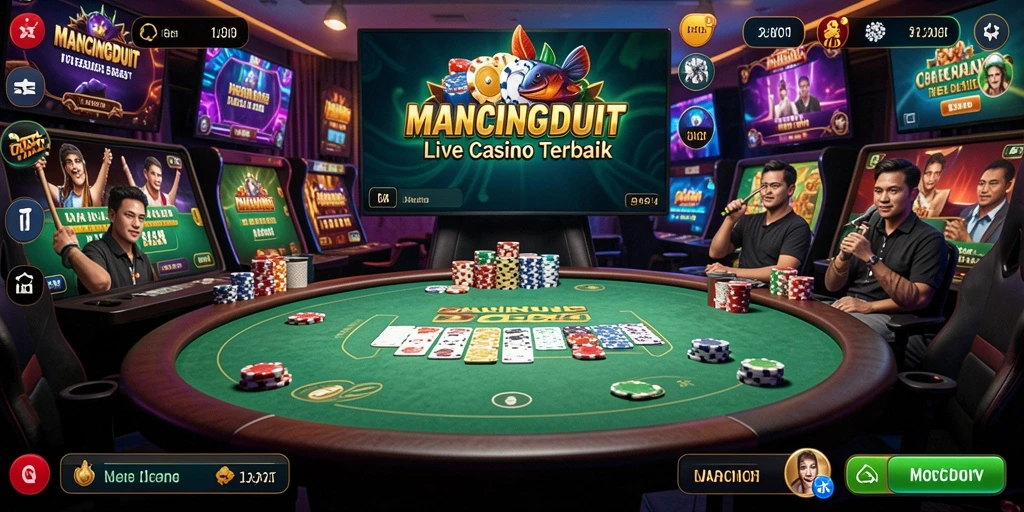 Tampilan gameplay <strong>MANCINGDUIT</strong> yang mendebarkan dalam suasana Live Casino.