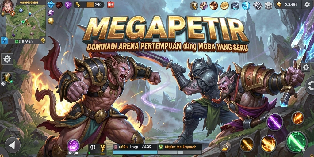 Tampilan gameplay seru dan dinamis dari MEGAPETIR.