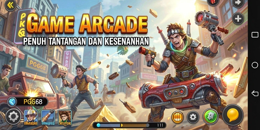Tampilan gameplay PGG68 yang menyenangkan dan penuh warna.