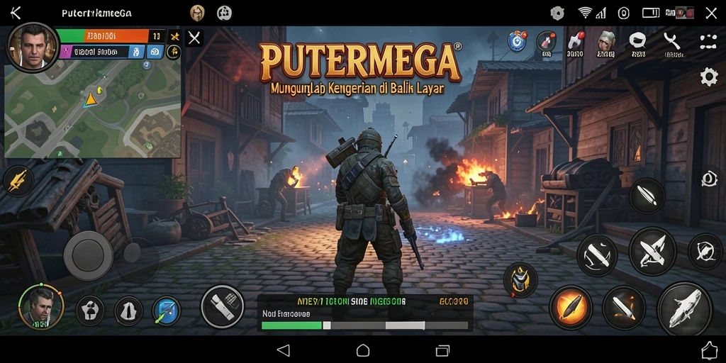 Tampilan gameplay PUTERMEGA yang menegangkan dan menyeramkan.