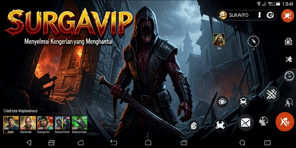 Gameplay menegangkan yang menggambarkan dunia penuh kengerian.