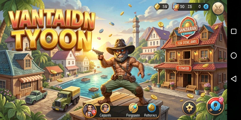 Tampilan gameplay menyenangkan dan penuh tantangan dalam VANTAIDN.