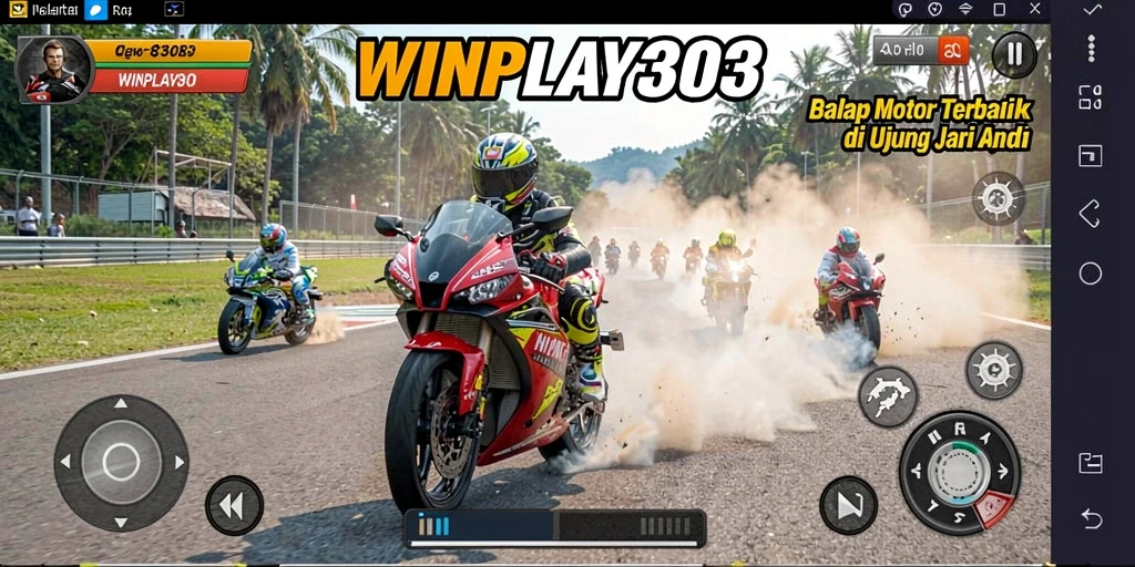 Tampilan gameplay WINPLAY303 yang penuh aksi dan kecepatan.