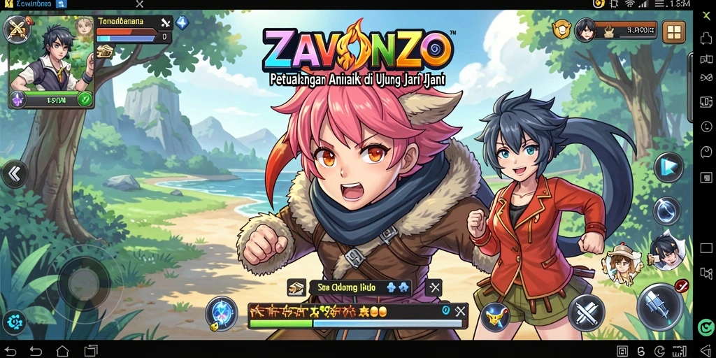 Tampilan gameplay menarik dari ZAVONZO yang penuh aksi.