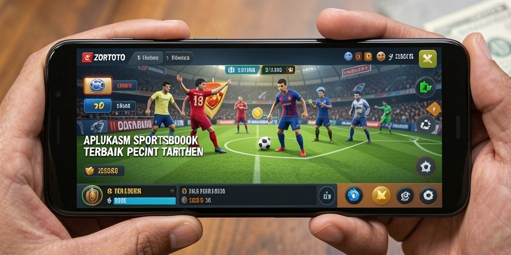 Tampilan menarik antarmuka pengguna ZORTOTO dalam gameplay Sportsbook.
